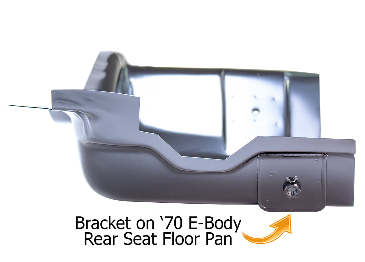 Rear Footwell Area Floor Pan - RH - 70 Barracuda