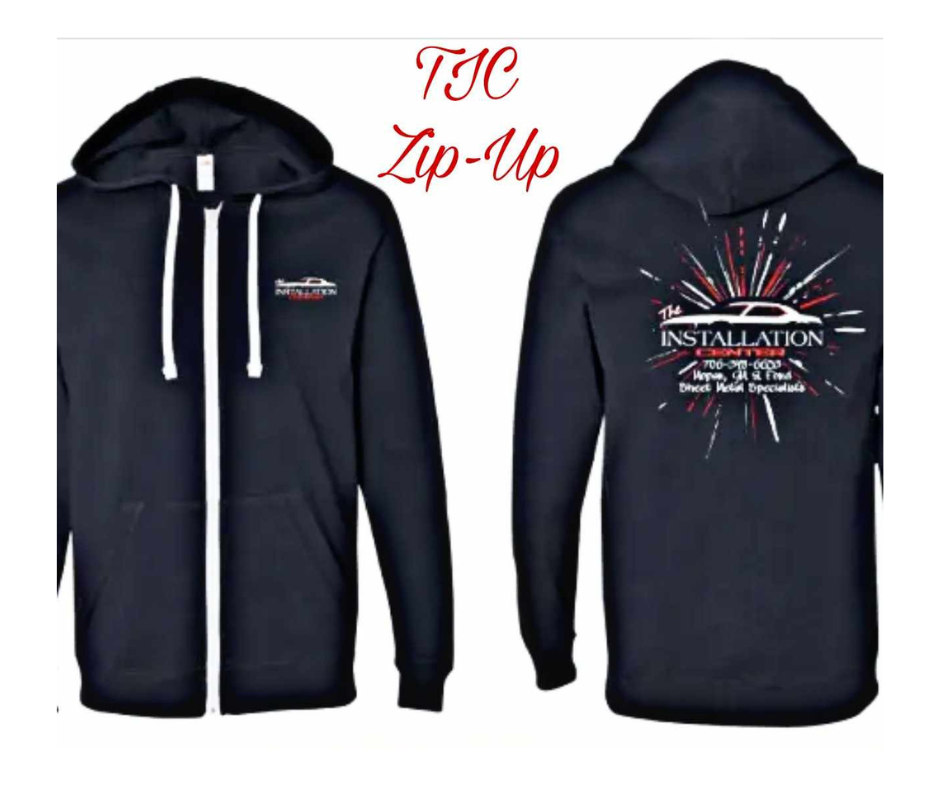 ***SALE*** The Installation Center Zip-up Long Sleeve Hoodie Tee