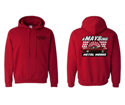 ***SALE*** aMAYSing Metal Works Red 2727 Hoodie, XL