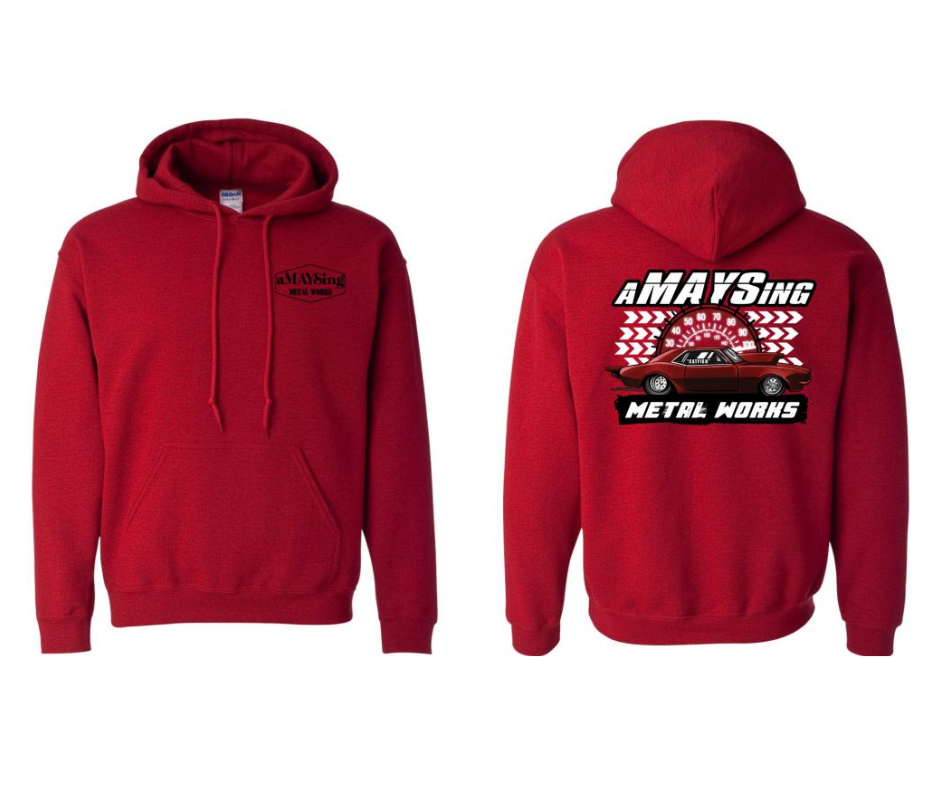***SALE*** aMAYSing Metal Works Red 2727 Hoodie, XL